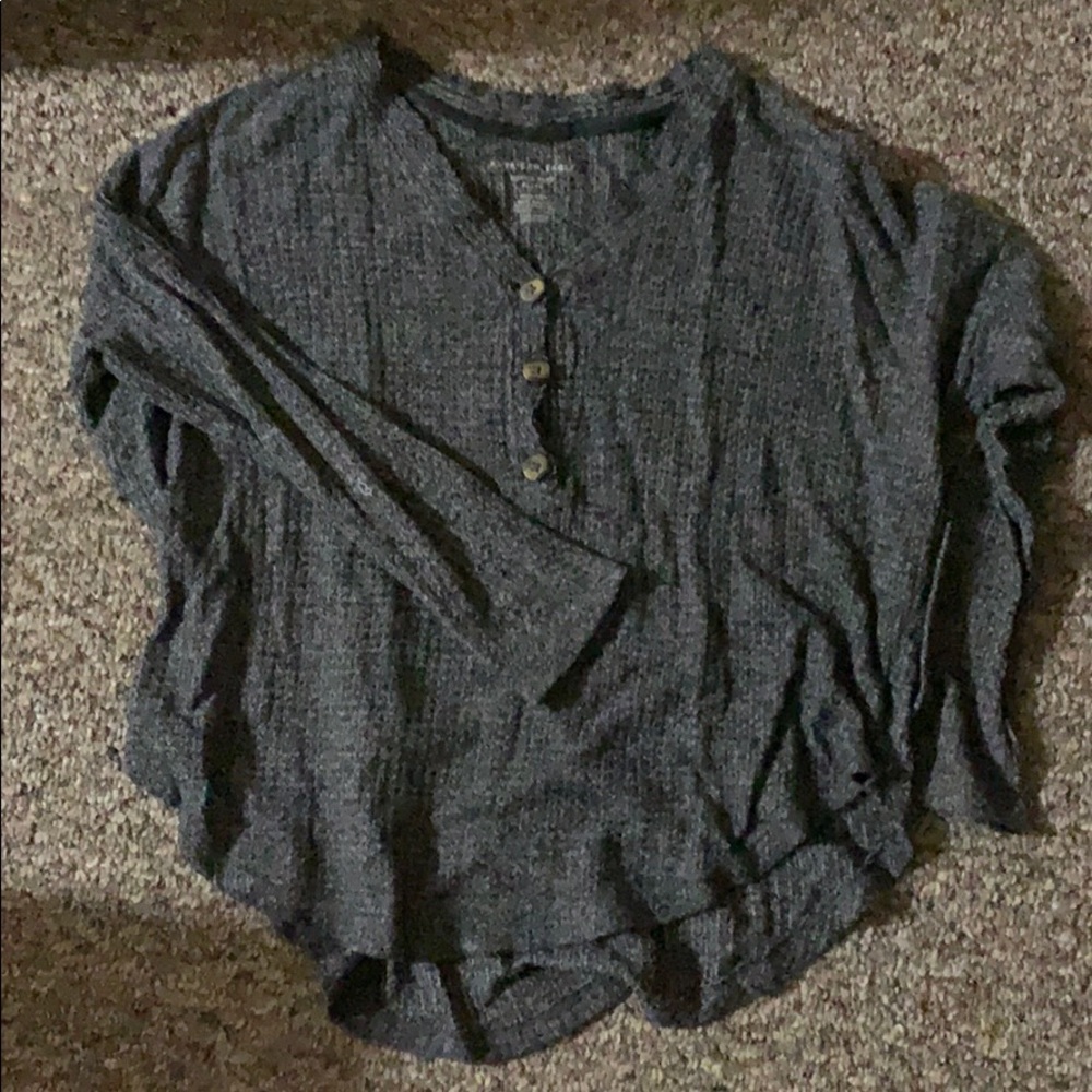 American Eagle Oversized Soft & Sexy Waffle Tee